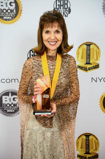 Nancy Regas accepting the NYC Big Book Award for The Art of Being a School Counselor